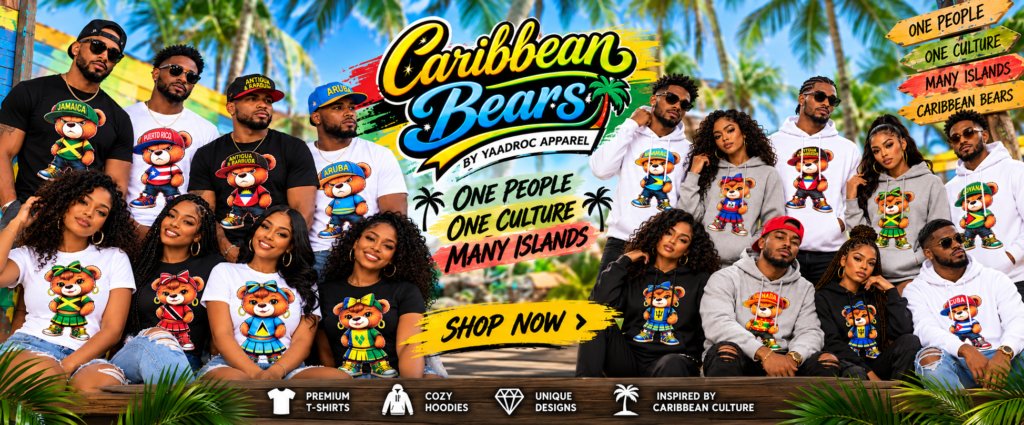 Caribbean Bears by YaadRoc Apparel - One People, One Culture, Many Islands - Shop Now