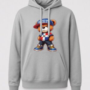 Dominican Republic Boy Bear Hoodie