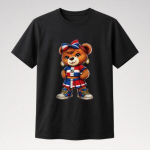 Dominican Republic Girl Bear Tee