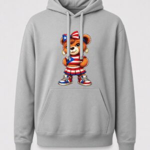 Puerto Rico Girl Bear Hoodie